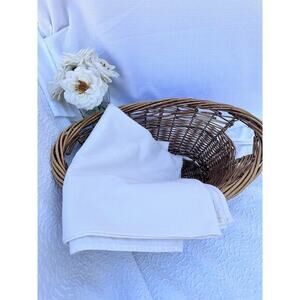 Vintage COUCKE FRANCE 70 X 108 PALE YELLOW Tablecloth 100% Cotton Made In France